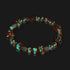 Bracelet de luxe en forme de champignon en verre Firefly en argent sterling 925 orange